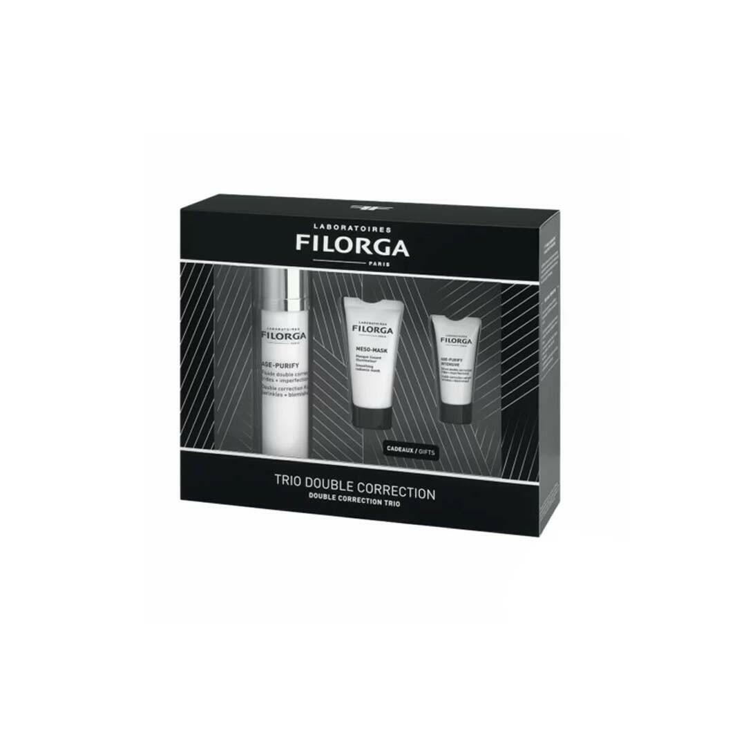 COFFRET TRIO DOUBLE CORRECTION AGE-PURIFY FLUID.