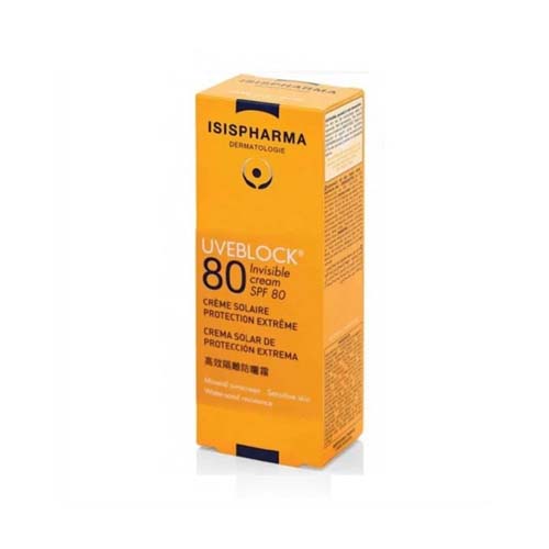 ISISPHARMA UVEBLOCK CREME SPF 80 INVISIBLE 40ML.