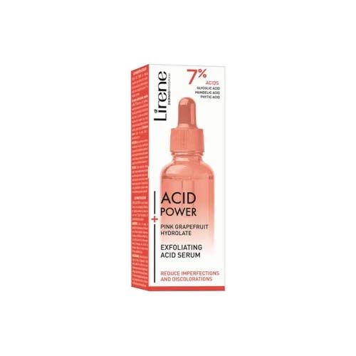 LIRENE ACIDE POWER SERUM EXFOLIANT A L'HYDROLAT DE PAMPLEMOUSSE 30ML.