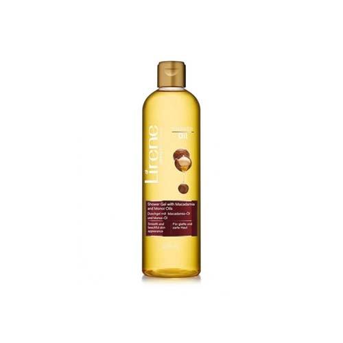 LIRENE HUILE DE DOUCHE A LA MACADAMIA ET AU MONOÏ 400ML.