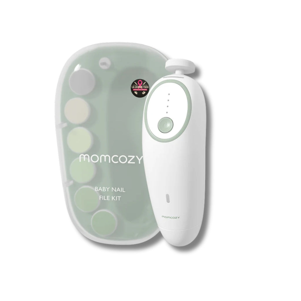 Momcozy Lime à Ongles Électrique Bébé - Sécurisée Silencieuse LED 6 Têtes 1
