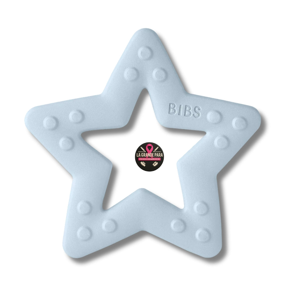 BIBS Baby Bitie Star Baby Blue - Jouet de Dentition Étoile Design Danois 1