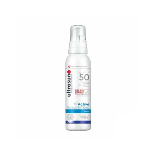 ULTRASUN ACTIVE TRANSPARENT SPRAY SPORTS SPF50 150ML.