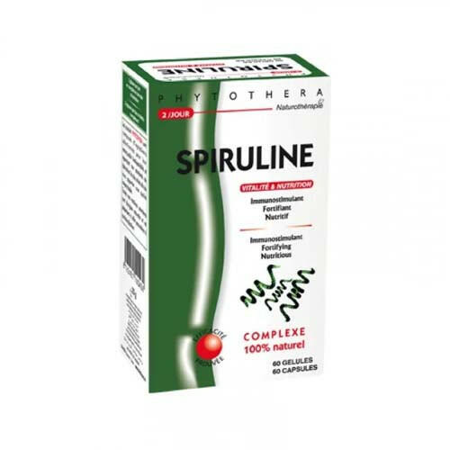 VITAL PHYTOTHERA SPIRULINE, 60 GELULES.