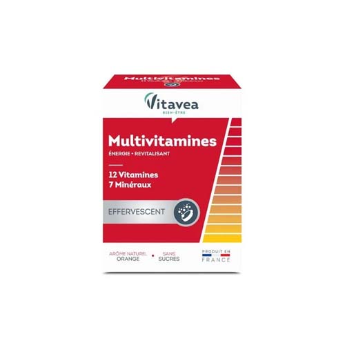 VITAVEA MULTIVITAMINES 12 VITAMINES+7 OLIGO-ELEMENTS EFFERVISCENT 24 COMPRIMES.