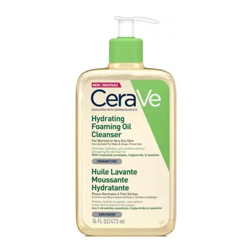 CERAVE HUILE LAVANTE MOUSSANTE HYDRATANTE 473 ML.