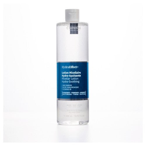 CLARENIA HYDRAEFFECT+ LOTION MICELLAIRE HYDRA-APAISANTE,500ML.
