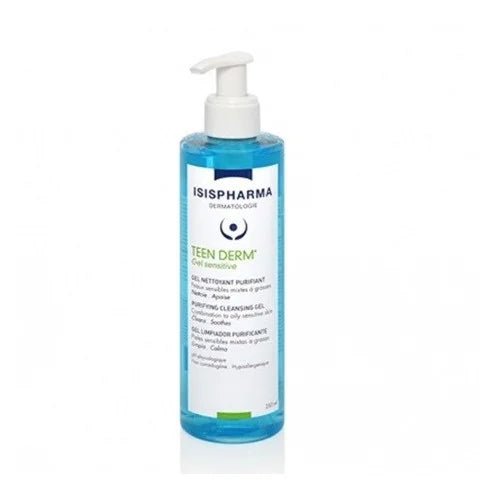 ISISPHARMA TEEN DERM GEL SENSITIVE , 250ML.