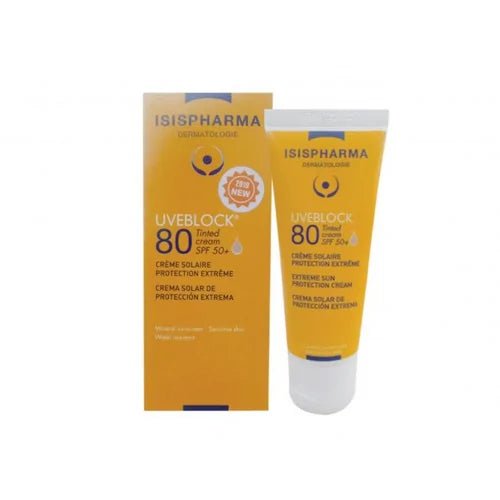 ISISPHARMA UVEBLOCK ECRAN SPF 80 TEINTE, 40ML.