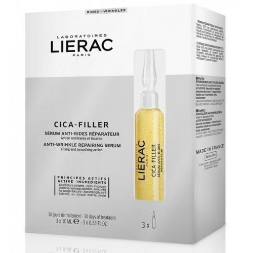 LIERAC CICA-FILLER SERUM ANTI-RIDES REPARATEUR 3 AMPOULES *10ML.