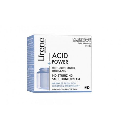 LIRENE ACID POWER MOISTURIZING SMOOTHING CREAM 50ML.