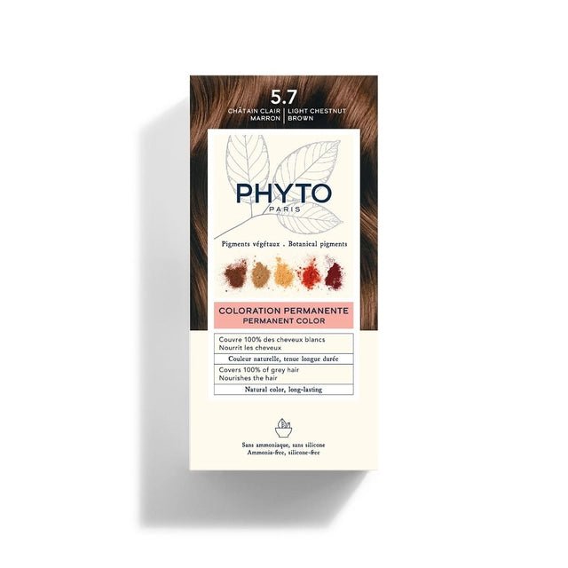 PHYTOCOLOR 5.7 Châtain Clair Marron - Coloration Végétale Reflets Marron Tunisie 1