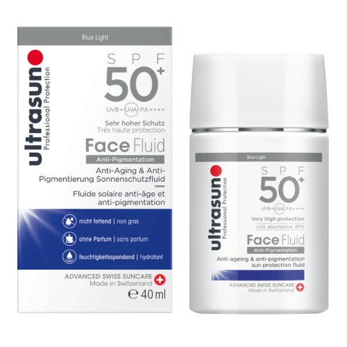 ULTRASUN FACE FLUID ANTI PIGMENTATION BLUE LIGHT SPF50+ 40ML.
