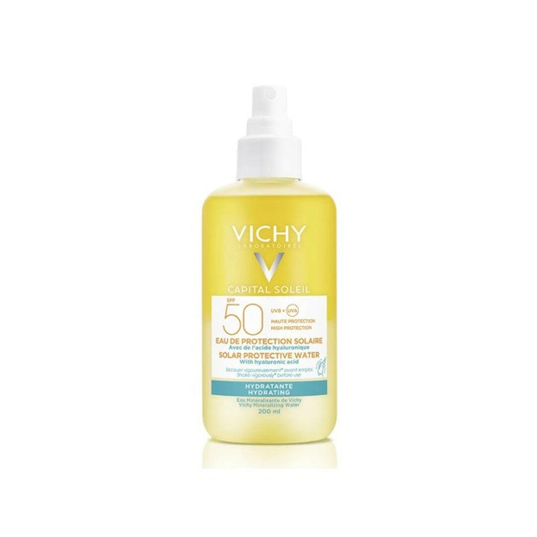 VICHY CAPITAL SOLEIL EAU DE PROTECTION SOLAIRE SPF50, 200ML.