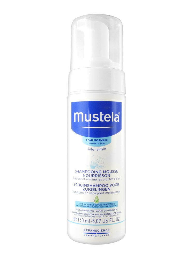 MUSTELA Shampooing Mousse Nourrissant croute de lait 150ml.