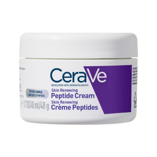 CeraVe Skin Renewing Crème Peptides 48g – Pot blanc et violet