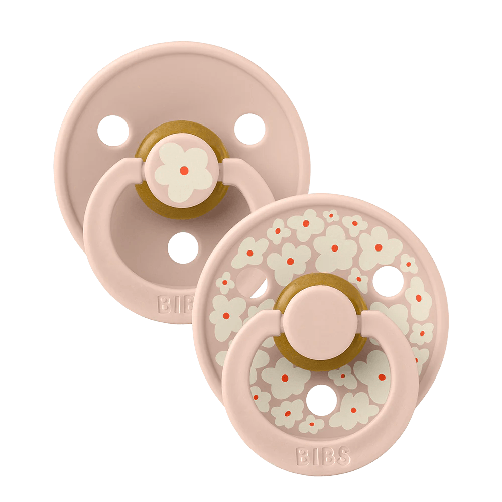BIBS sucette  Pack 2  Jasmine - Blush Mix bout rond.