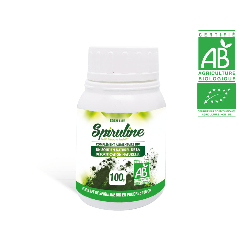 EDEN LIFE Spiruline Bio 100g 1