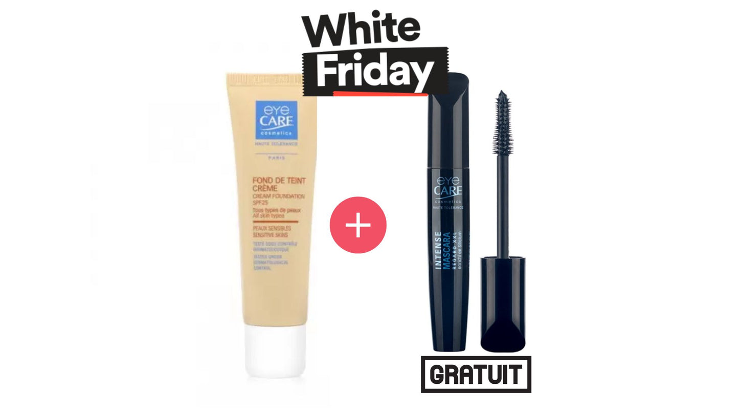 EYE CARE FOND DE TEINT CREME (couleur au choix)+ MASCARA INTENSE REGARD XXL 10G NOIR (OFFERT)