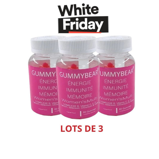 GUMMY BEAR MULTIVITAMINES LOT DE 3
