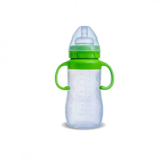 Poco Baby Biberons Anti Coliques Silicone Vert 0m+ 180ml.
