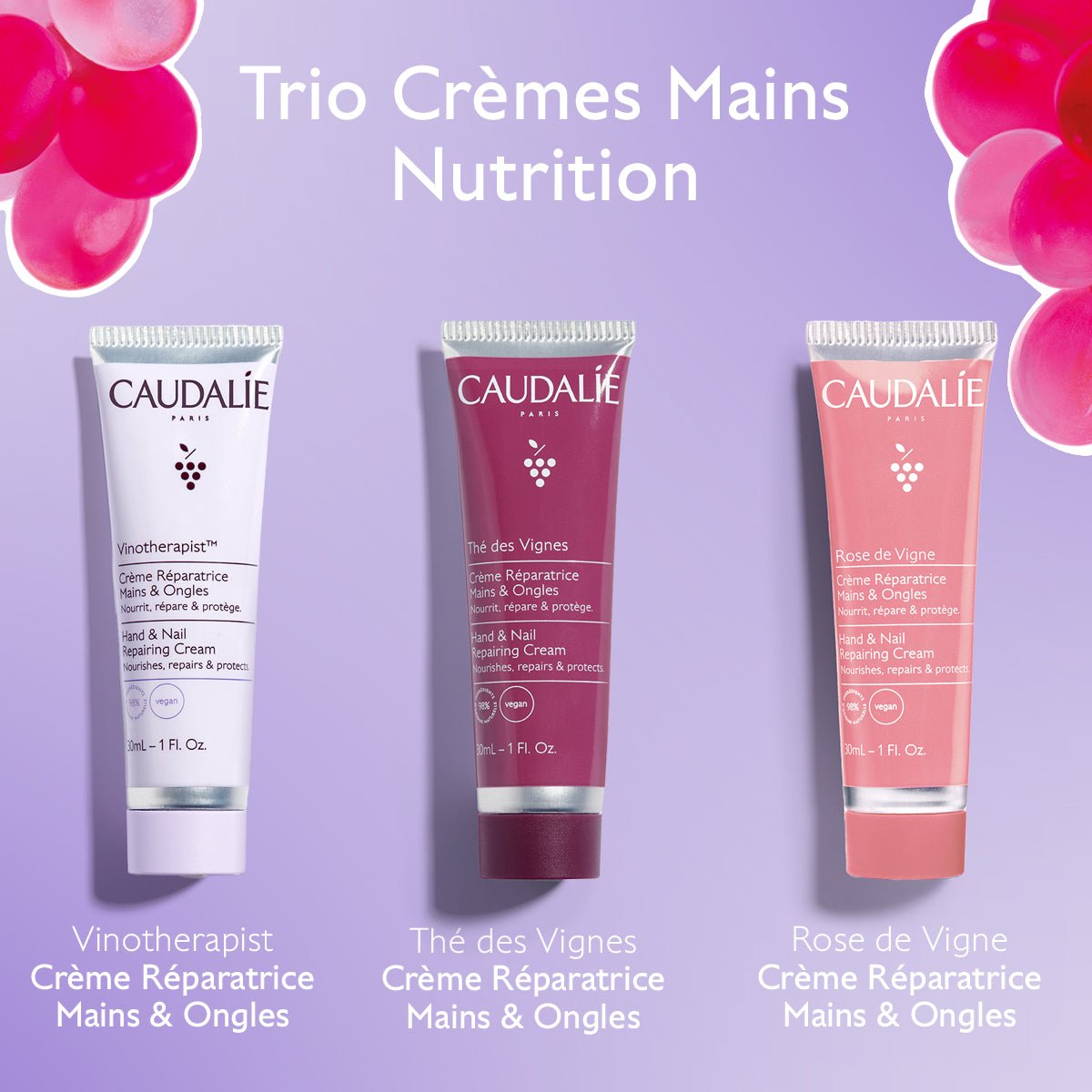 Caudalie Trio Crèmes Mains Nutrition - La Grande Para