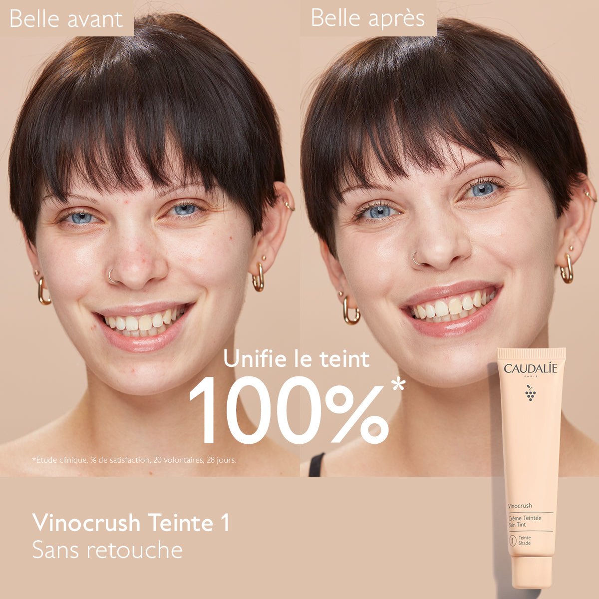 Caudalie Vinocrush Crème Teintée Teinte 1 30ml - La Grande Para