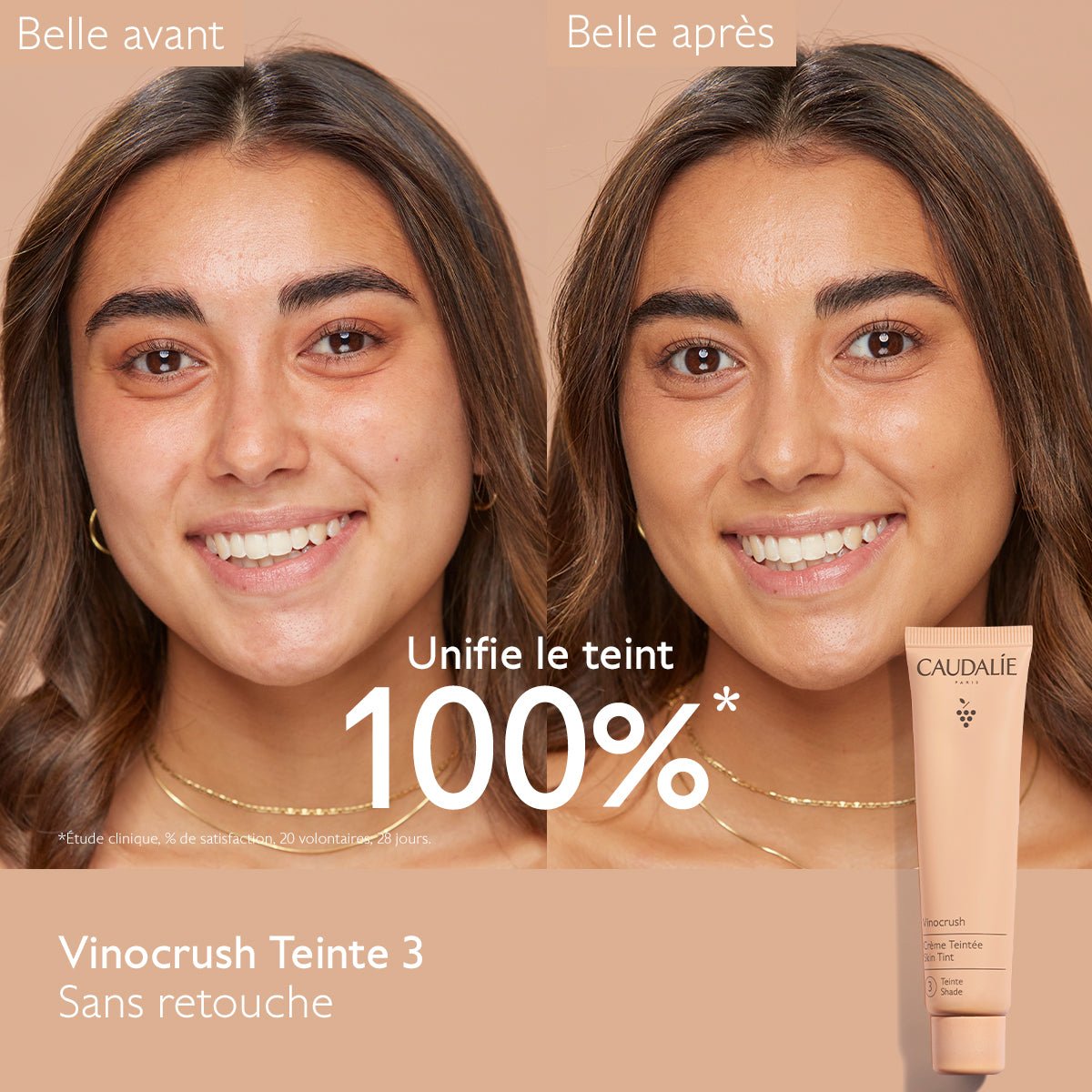 Caudalie Vinocrush Crème Teintée Teinte 3 30ml - La Grande Para