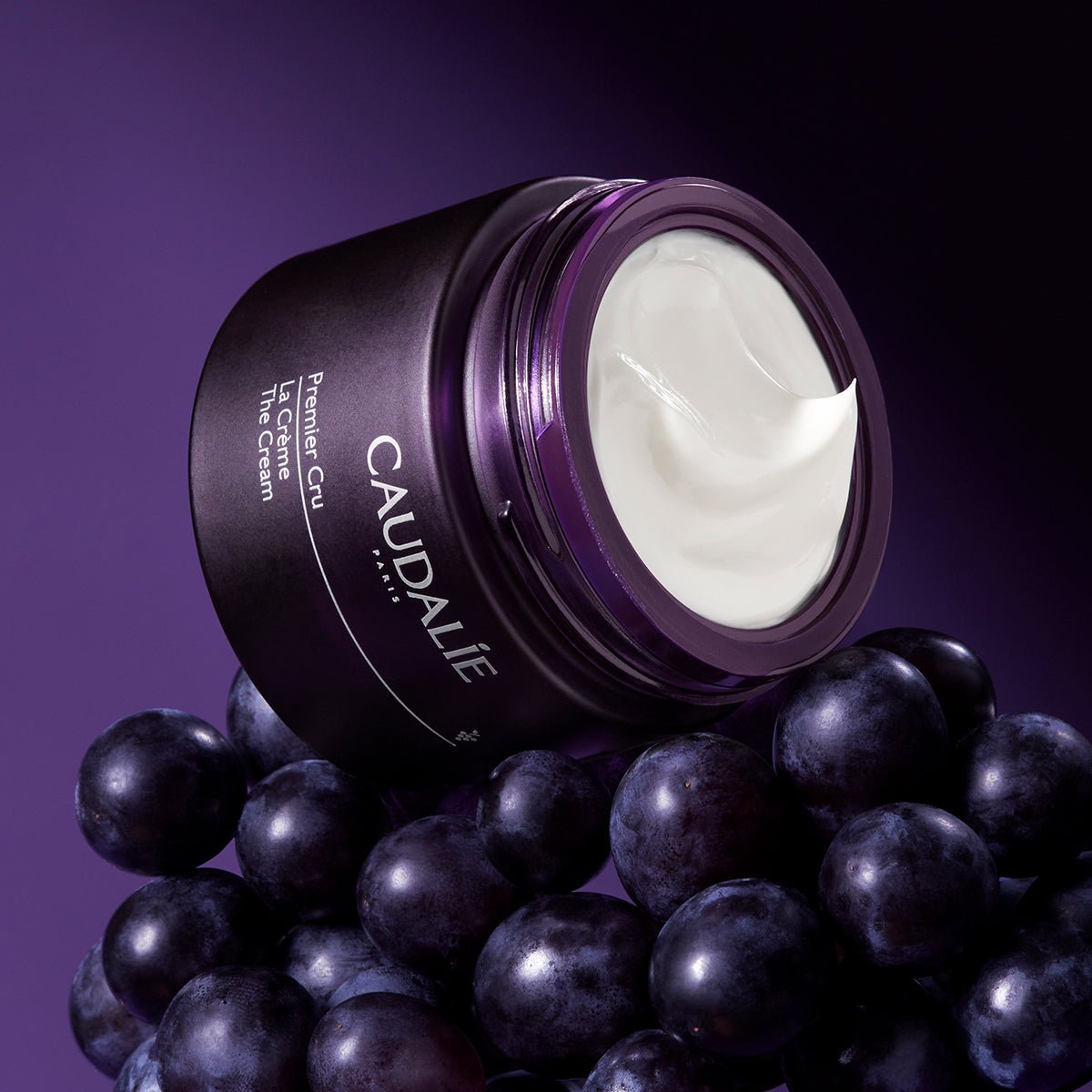 Pot de crème Caudalie Premier Cru La Crème Riche texture anti-âge 50ml packaging violet