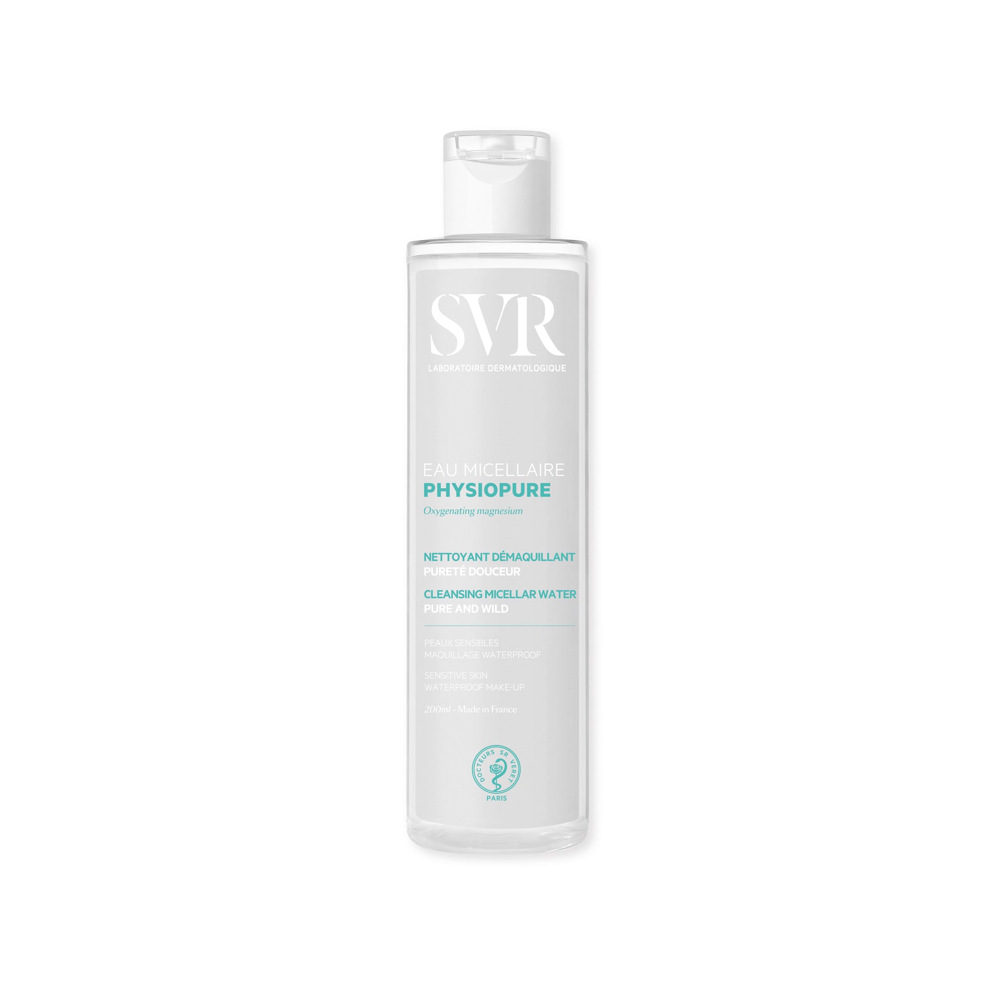 SVR Physiopure Eau Micellaire 200ml - Démaquillant Format Voyage