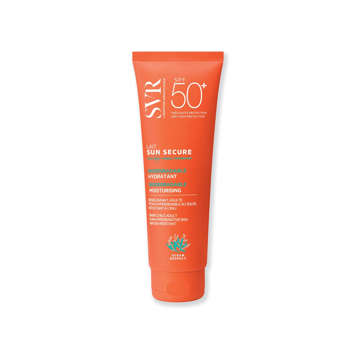 SVR Sun Secure Lait Hydratant Invisible SPF50+ 250ml - Protection Corps