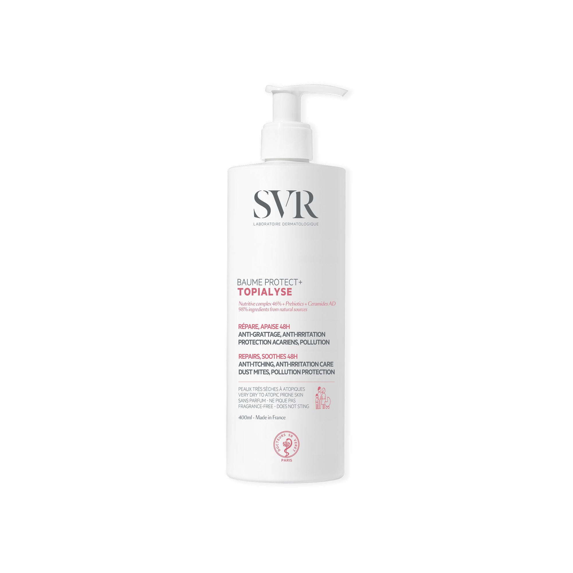 SVR TOPIALYSE BAUME PROTECT+, 400ML(ce produit n'est pas éligible au code promo)