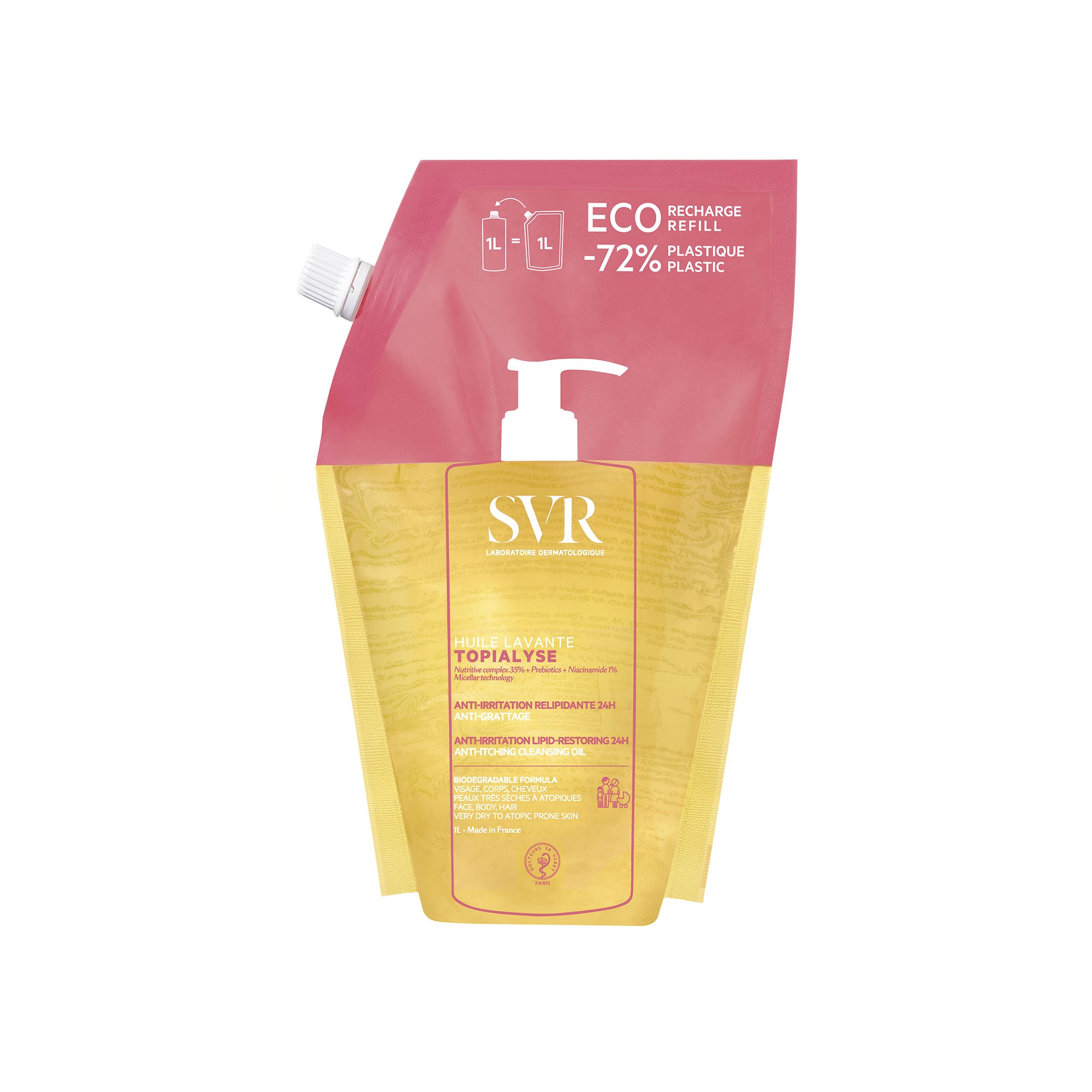 SVR Topialyse Huile Lavante Recharge 1L - Nettoyant Peau Sèche