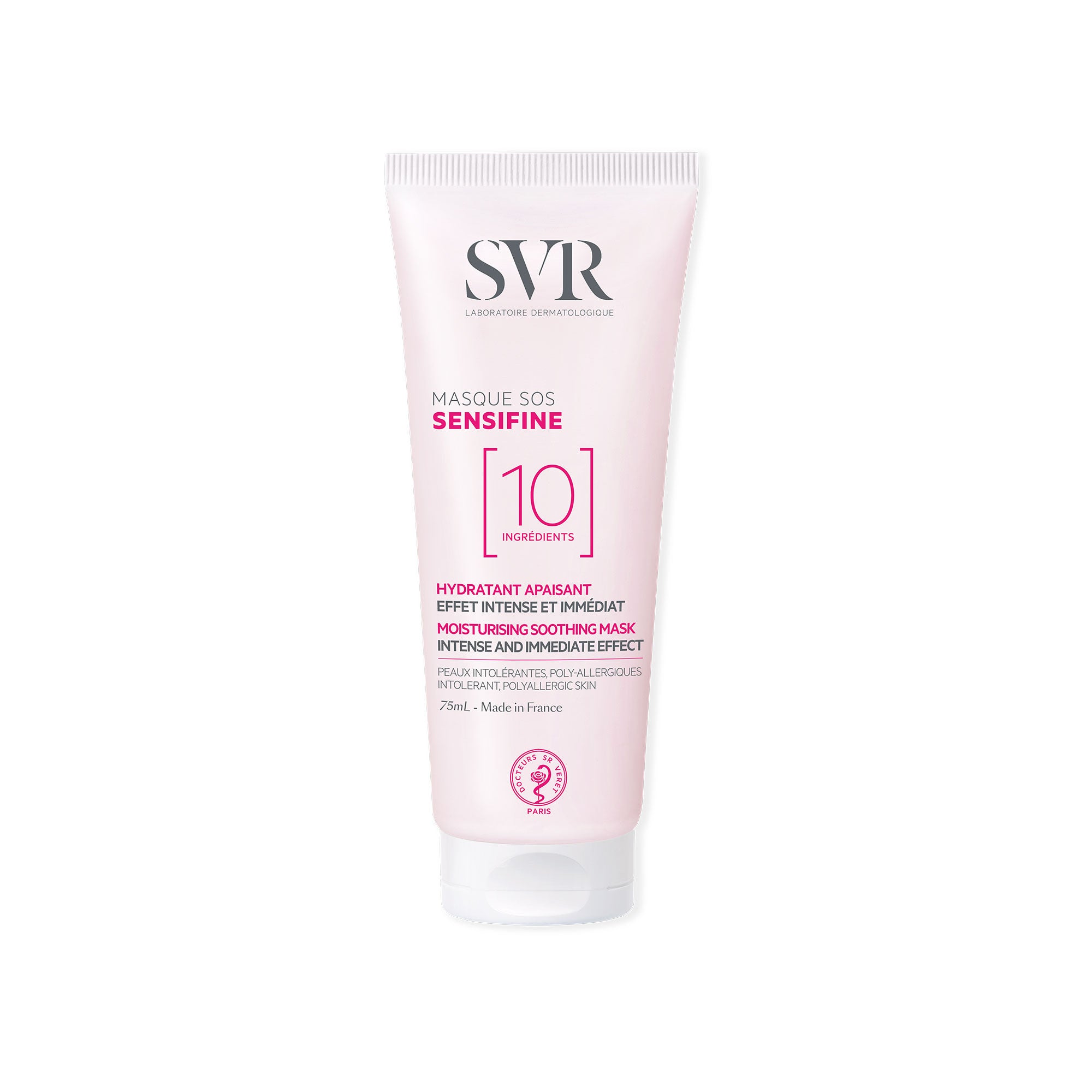 SVR Sensifine Masque SOS 10 Ingrédients 75ml - Peau Sensible