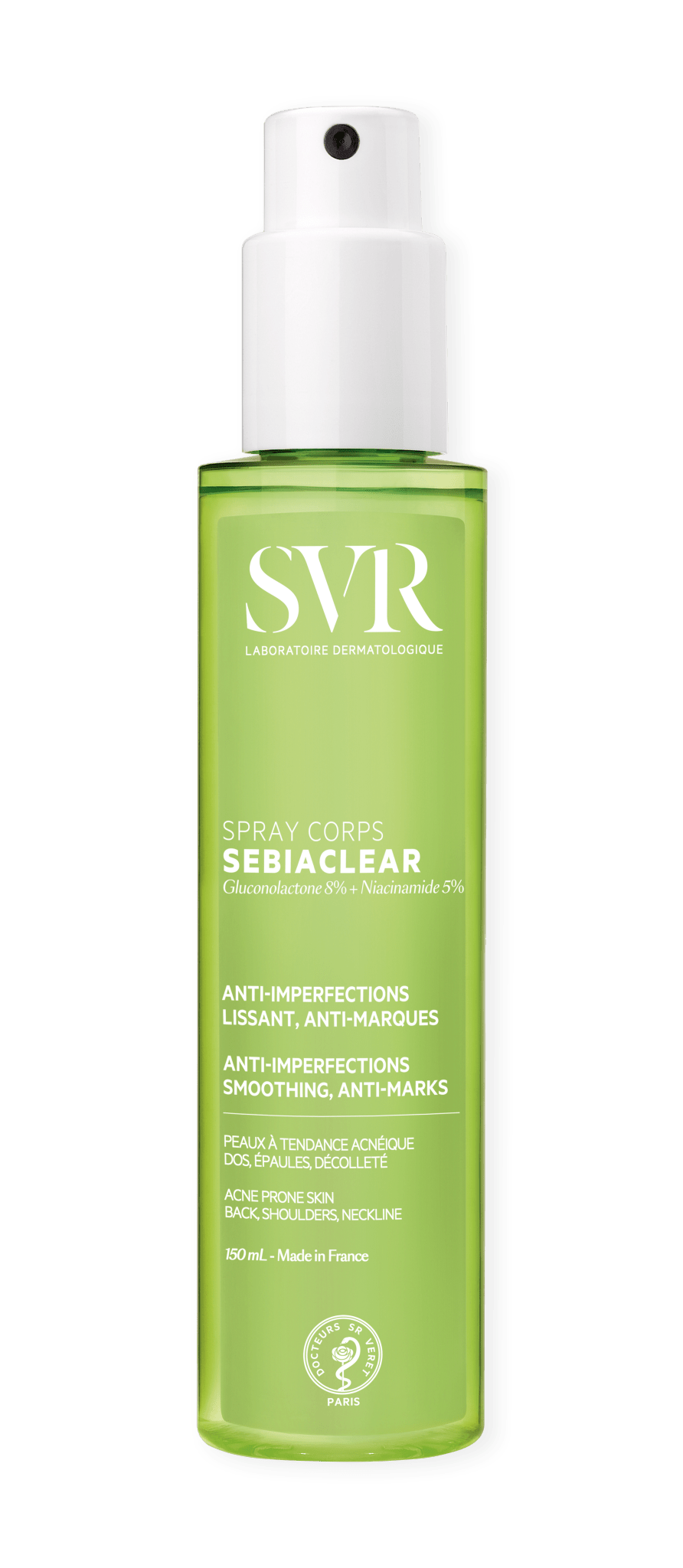 SVR Sebiaclear Spray Corps Anti-Imperfections 150ml - Acné Corporelle