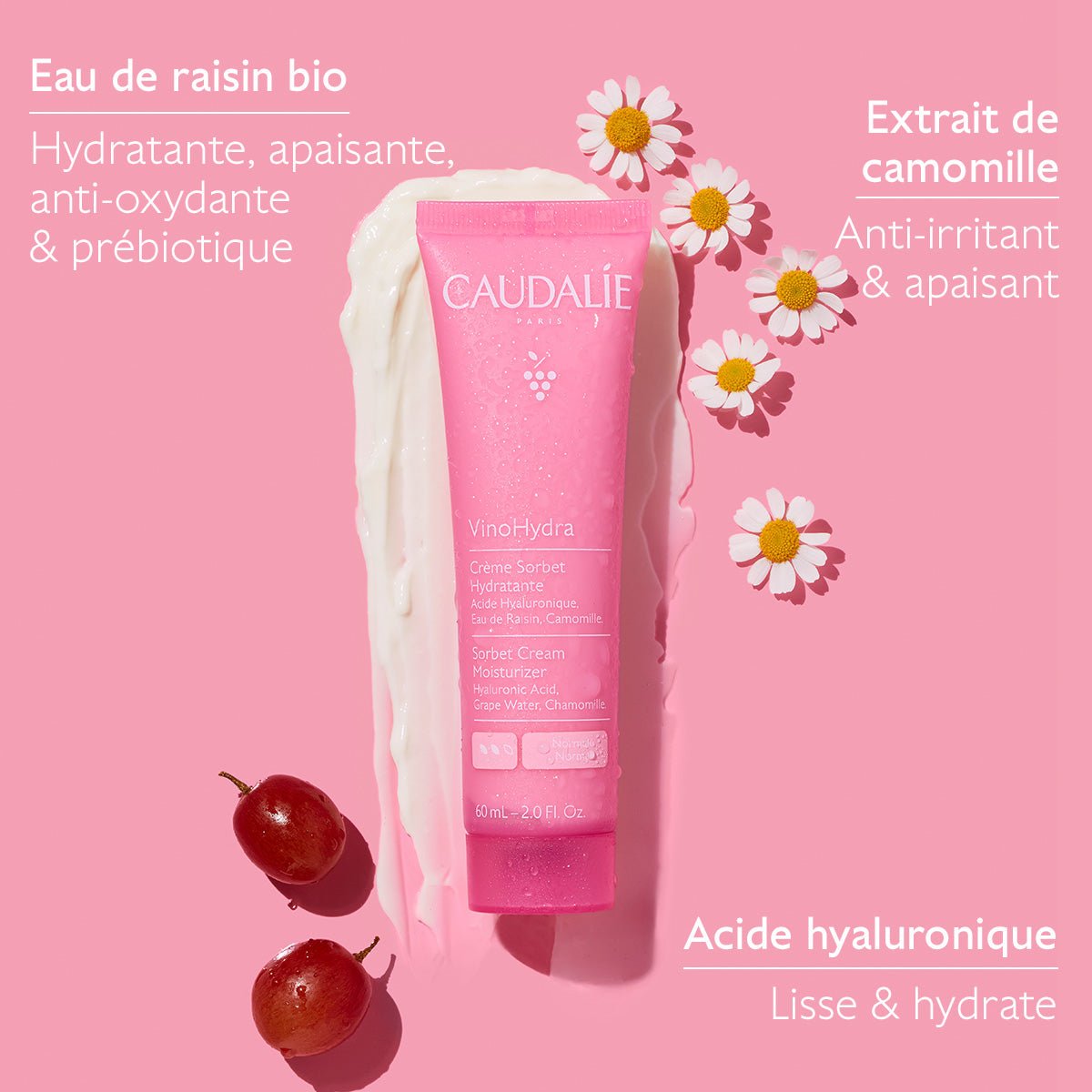 Caudalie VinoHydra Crème Hydratation Intense 60ml - La Grande Para