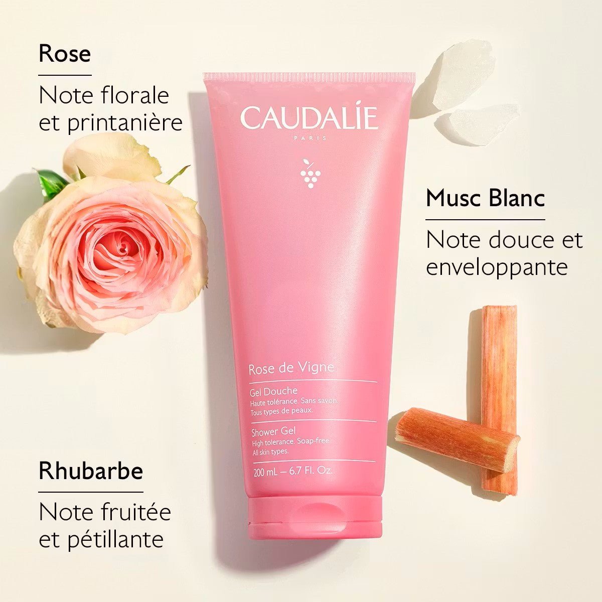 Caudalie Gel Douche Rose de Vigne 200ml - La Grande Para