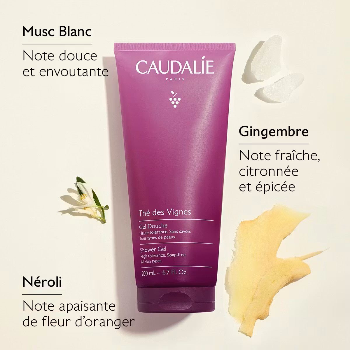 Caudalie Gel Douche Thé des Vignes 200ml - La Grande Para