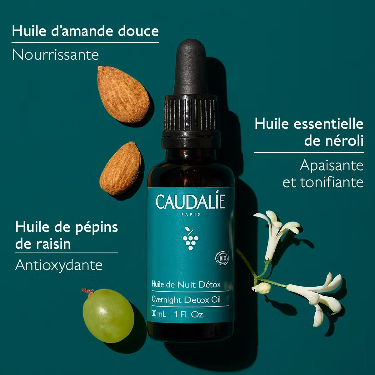 Caudalie Huile de Nuit Détox Bio 30ml 4