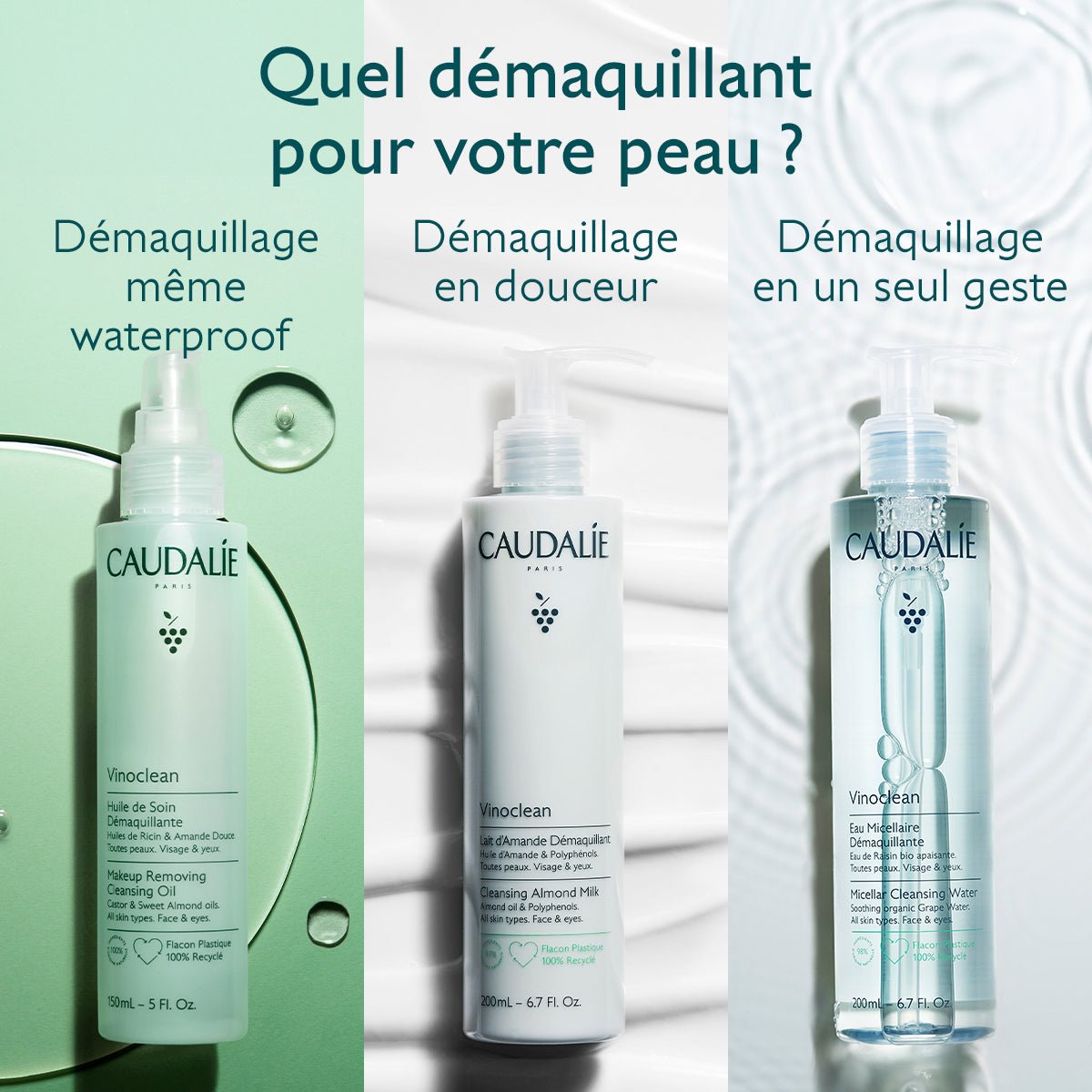 Caudalie Vinoclean Lait d’Amande Démaquillant 200ml - La Grande Para