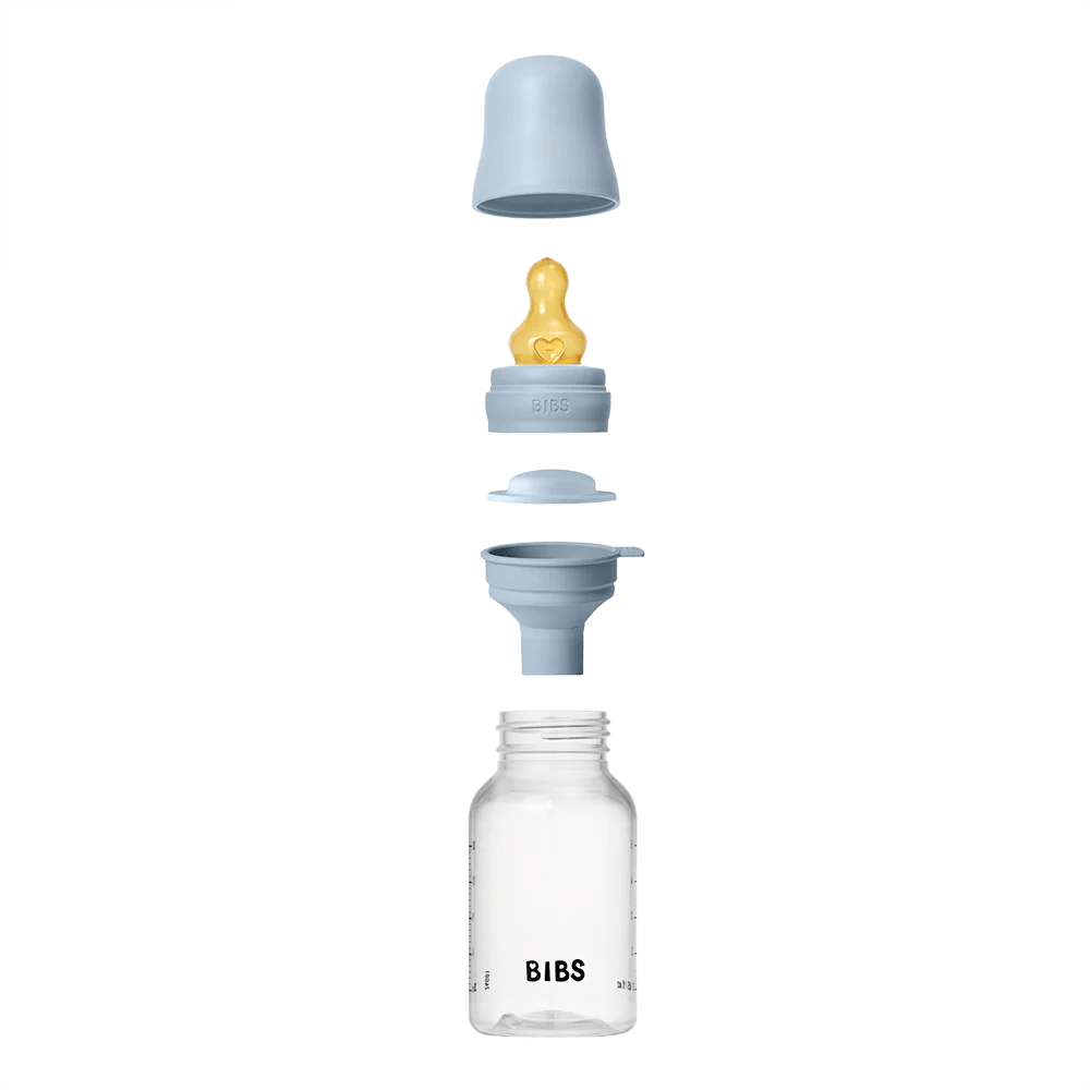 BIBS BIBERON  Complete Set 150ml Latex - Baby Blue.