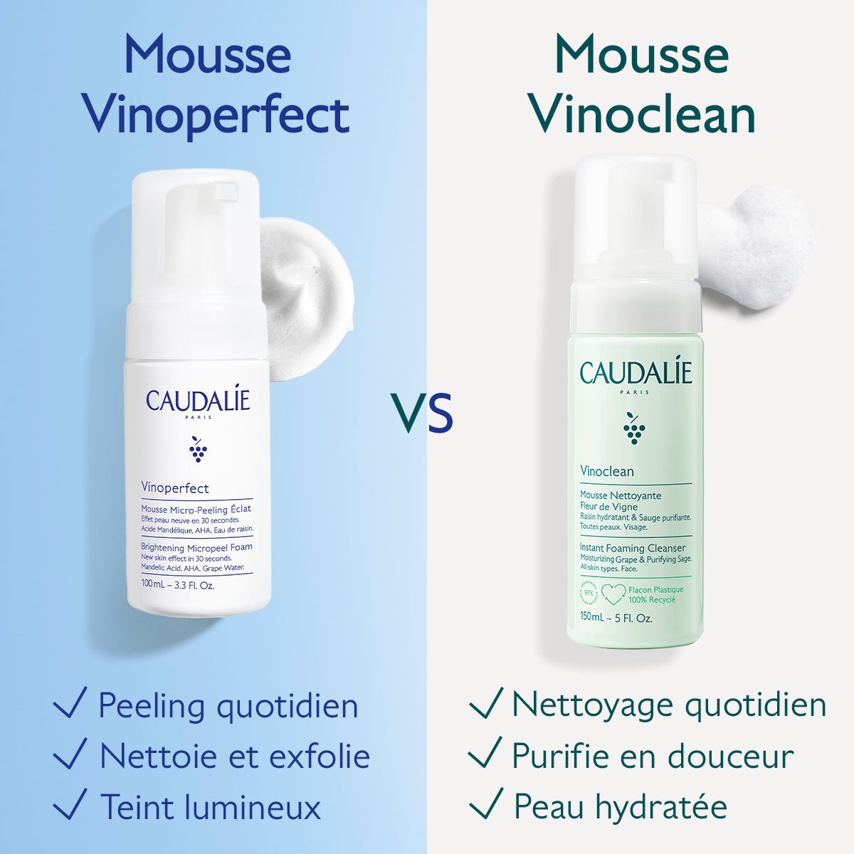 Caudalie Vinoperfect Mousse Micro - Peeling Éclat 100ml - La Grande Para