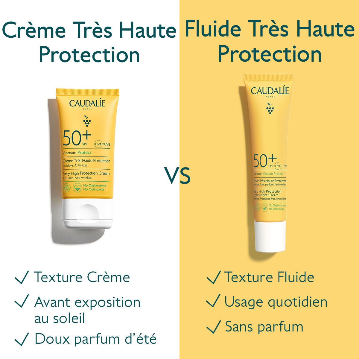 Caudalie Vinosun Protect Crème Haute Protection SPF50+ 50ml - La Grande Para