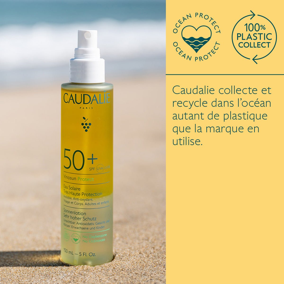 Caudalie Vinosun Protect Eau Solaire Très Haute Protection SPF50+ 150ml - La Grande Para