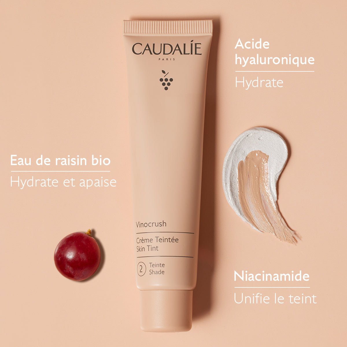 Caudalie Vinocrush Crème Teintée Teinte 2 30ml - La Grande Para
