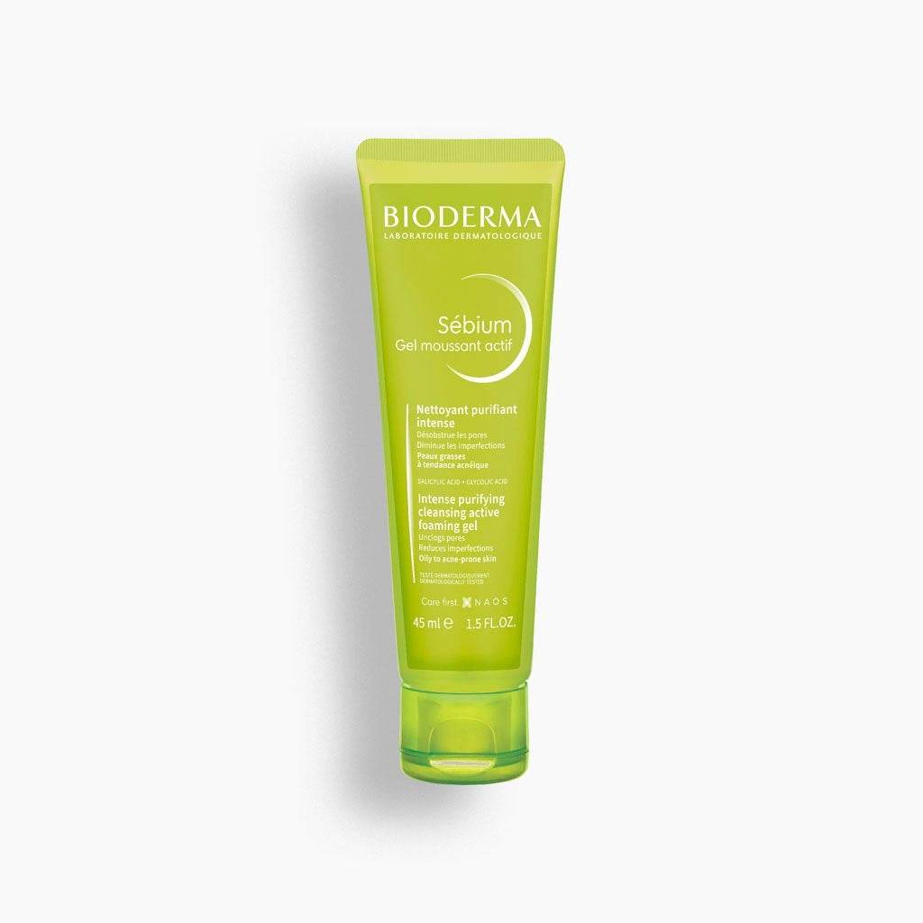 BIODERMA SEBIUM GEL MOUSSANT ACTIF ,200ML (Peaux grasses a Tendance Acneique) - La Grande Para