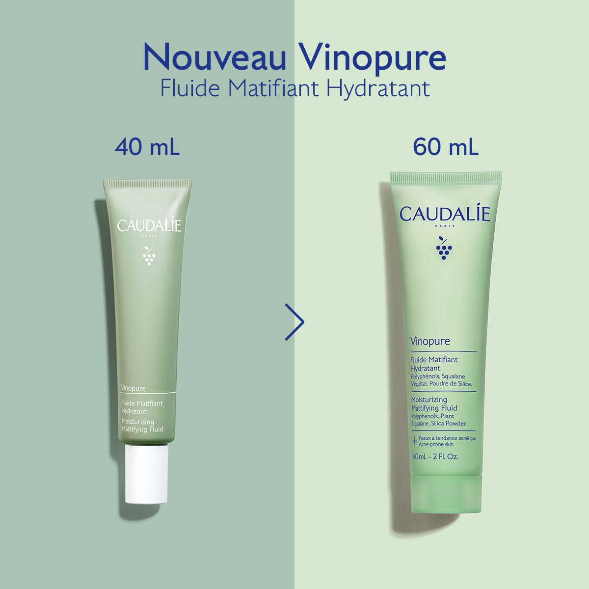 Caudalie Vinopure Fluide Matifiant Hydratant 40ml - La Grande Para