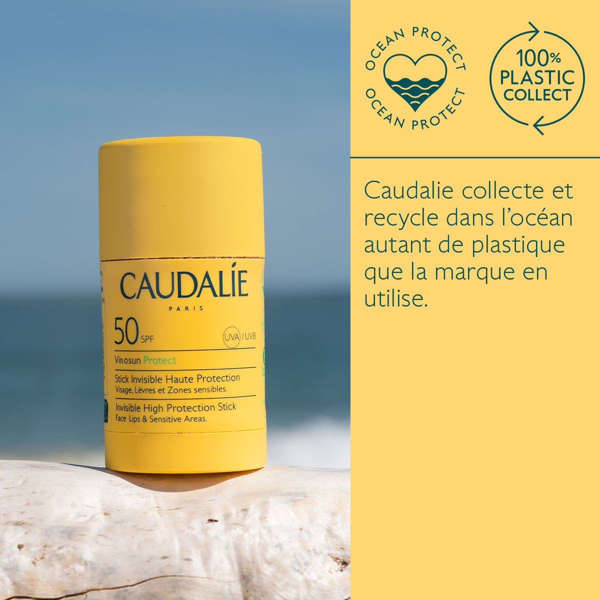 Caudalie Vinosun Protect Stick Invisible Haute Protection SPF50 15g - La Grande Para