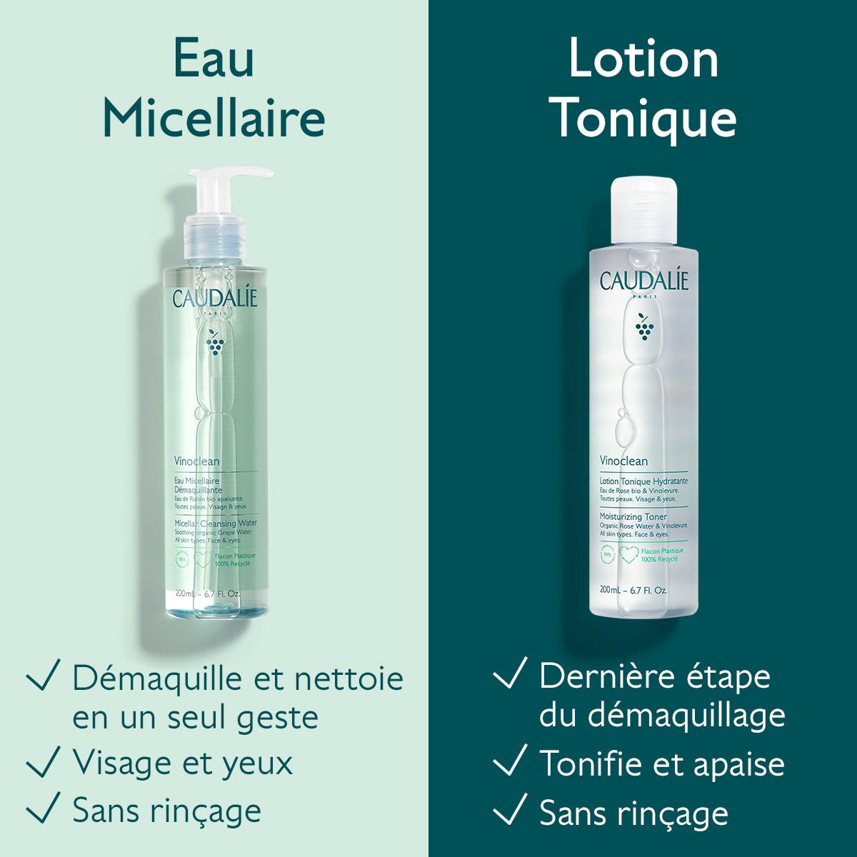 Caudalie Vinoclean Lotion Tonique Hydratante 200ml - La Grande Para