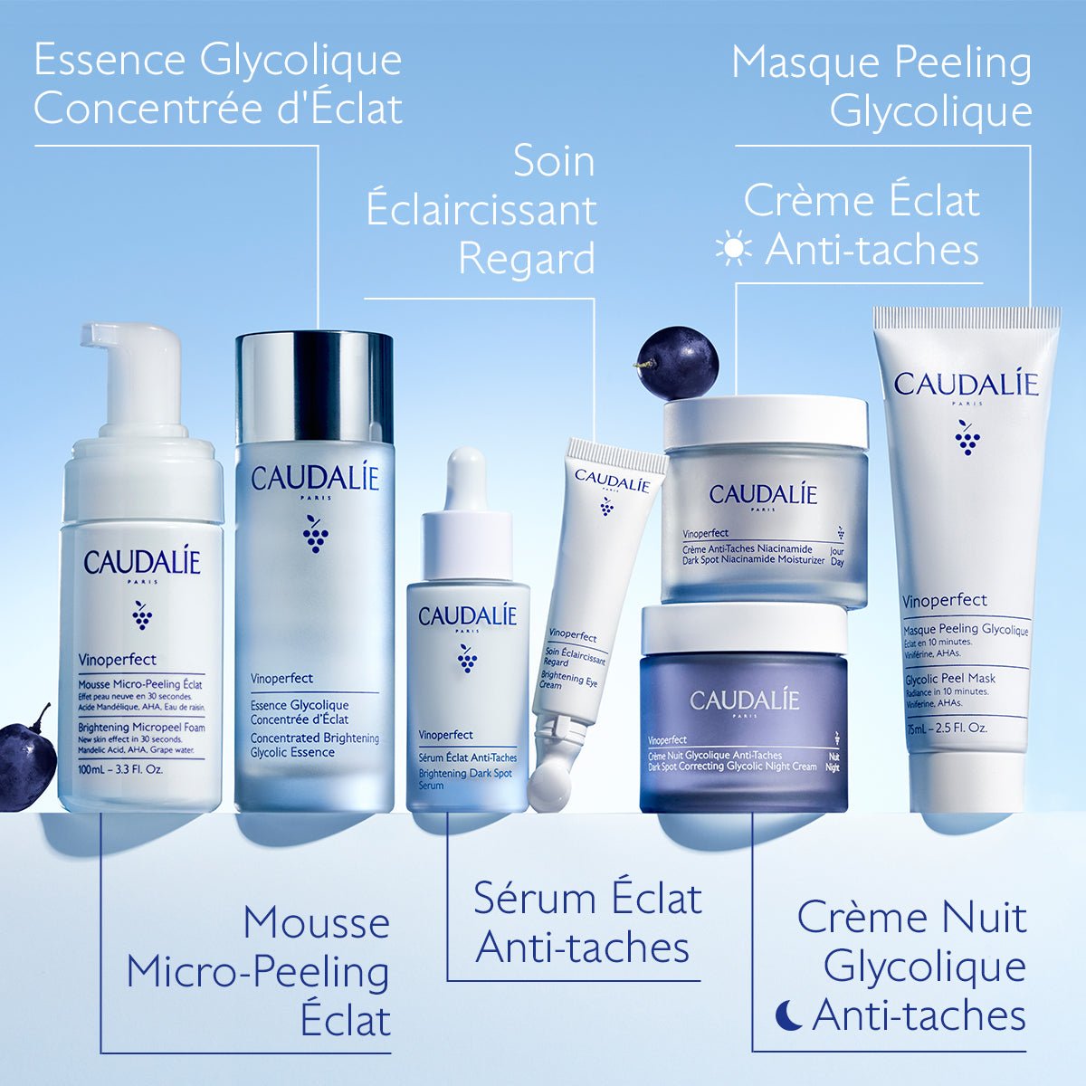Caudalie Crème Nuit Glycolique Anti - Taches - Recharge - La Grande Para